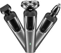 All-in-One Waterproof Beard &amp Nose Hair Trimmer for Men Cordless Electric Razor and Hair Clippers for Face Mustache &amp Body Mens Grooming Kit &amp Gift for Husband Dad