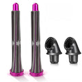2 Pieces 20mm/0.78 Inch Long Hair Curling Barrels for Dyson Airwrap Styler Attachment with 2 Adapter for Dyson HD01 HD02 HD03 HD04 HD07 HD08 HD15 HD16 Converting Hair Dryer To Curling Iron
