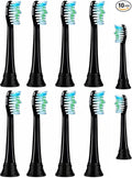Replacement Toothbrush Heads Compatible with OperanBrush Heads Only for Operan Electric Toothbrush10 Pack Black