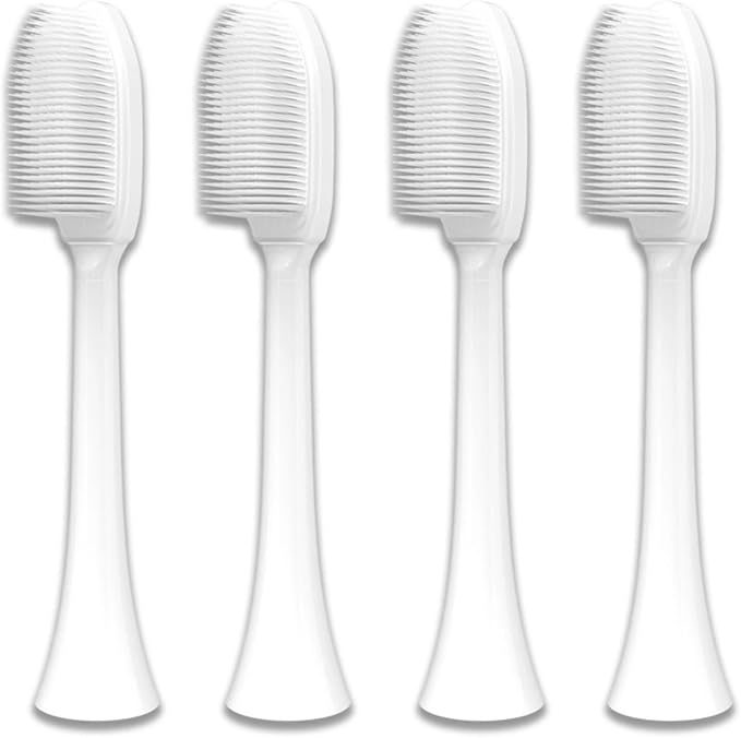 2/4 Pieces Nano Toothbrush Head Soft Silicone Brush Suitable for Phili Care HX3/HX6/HX9 for 6780 3014(2PCS)