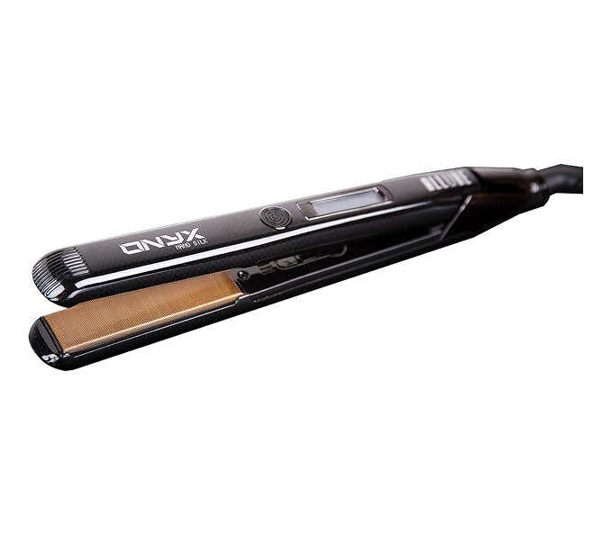ONYX NANO SILK INNOVATIVE HAIR STRAIGHTENER ~ (New Arrival 2016) 1 TITANIUM PLATES WITH NANO SILK TECHNOLOGY