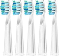 Compatible ForFairywill Replacement Toothbrush Heads for FW-507/508/551/515/917/959/2011FW-D1/D3/D7/D8 Electric(White 5pcs)