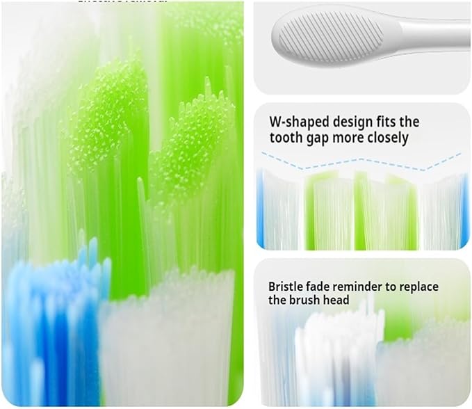 Replacement Brush Heads Compatible for Flow/X PRO Elite/X /F1/Z1/One/ Air2 Electric Toothbrush