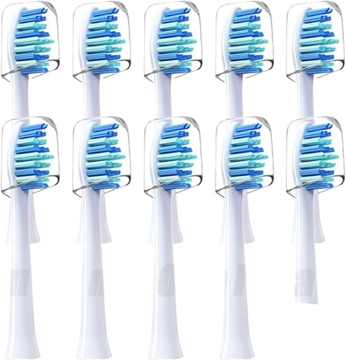Compatible for FUPAI Electric Toothbrush Head A6 / A6plus A6splus A8 Z5 Universal Vacuum Package Replacement Brush(Gray)