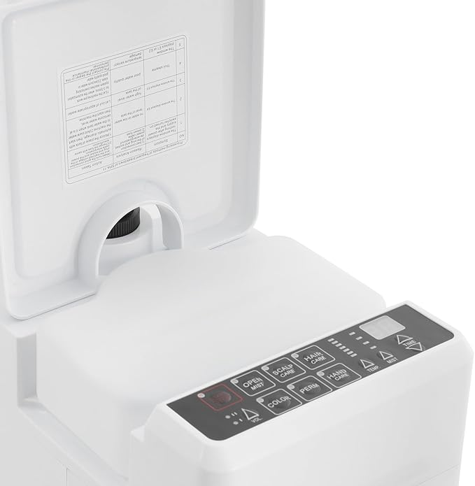 Professional Nano Hair Steamer 110V 500W Vertical Nano Hair Steamer Machine with 34 Oz Water Tank &amp Steamed Hats 6 Modes Beauty Salon Hair Steamers for Hairdressing Care Hair Repair