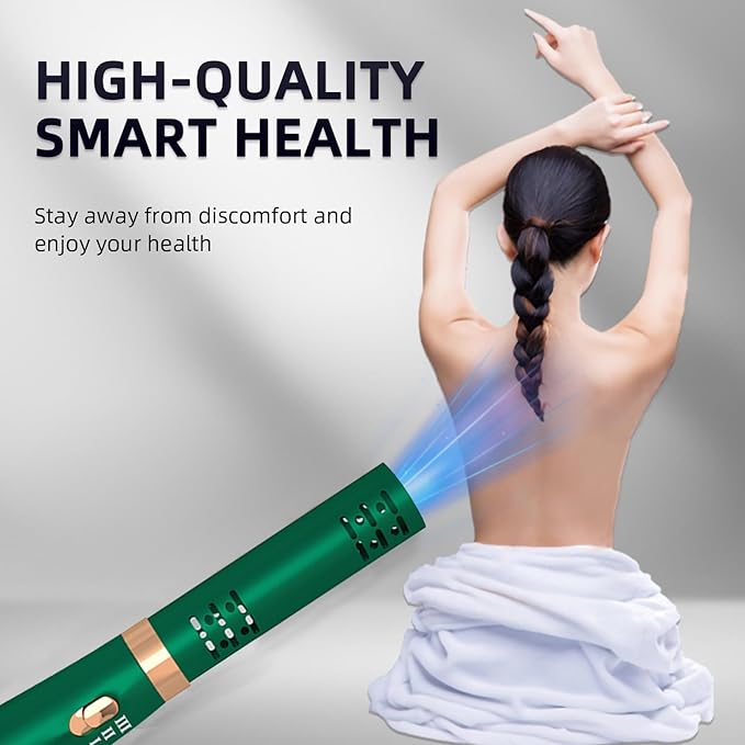 Terahertz (THZ) Wand Blower Health Physical Therapy Board Electric HeatingTherapeutic Massage/Body/Water Enhanced Terahertz Frequency Wand Green