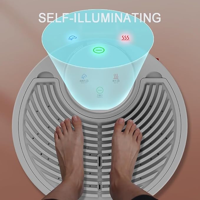 Waterproof Body Dryer Full Body Dryer Machine with Gravity Sensor Negative Ion Skin Care Machine Supports to 150kg Cold/Warm Air Adjustable for Bathroom Gym Hotel