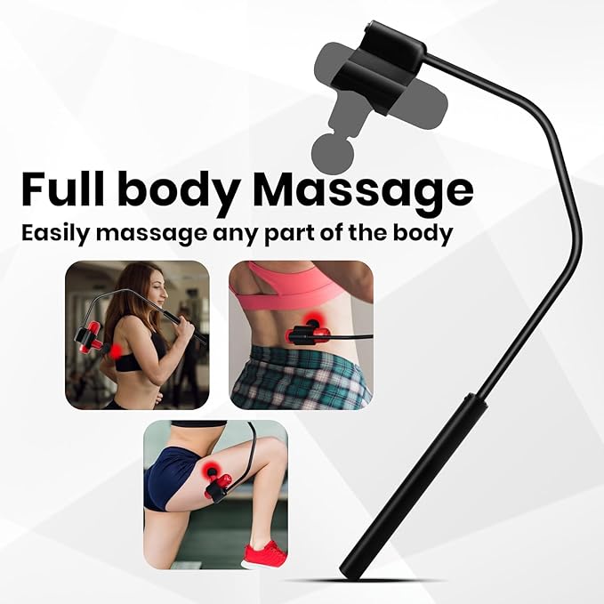 Massage Gun Holder for Back Compatible with Most Mini Massage Guns for Hard to Reach Areas (Works with Cute X)
