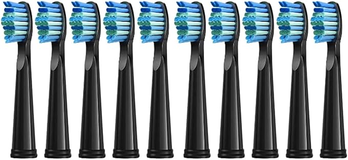Toothbrush Heads Head WorkCompatible Fo 507 Electric and Teeth Care Product White 5/10/20 Pcs(10pcs Black)