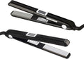Ultrasonic Infrared Hair Care Iron Recovers The Damaged Hair LED Display Treatment Styler Cold Iron Straightener Infrared Straightener Styler (Black)