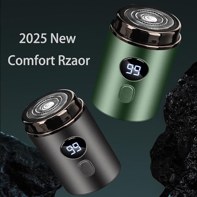 Timeatea Shaver 2025 New 3D Micro Float Electric Shaver Pocket Size Compact Travel Work Waterproof Shaver for Men with Fast Charging/Rotary Head/Led Power Display Precise &amp Comfort (Upgrade Gr