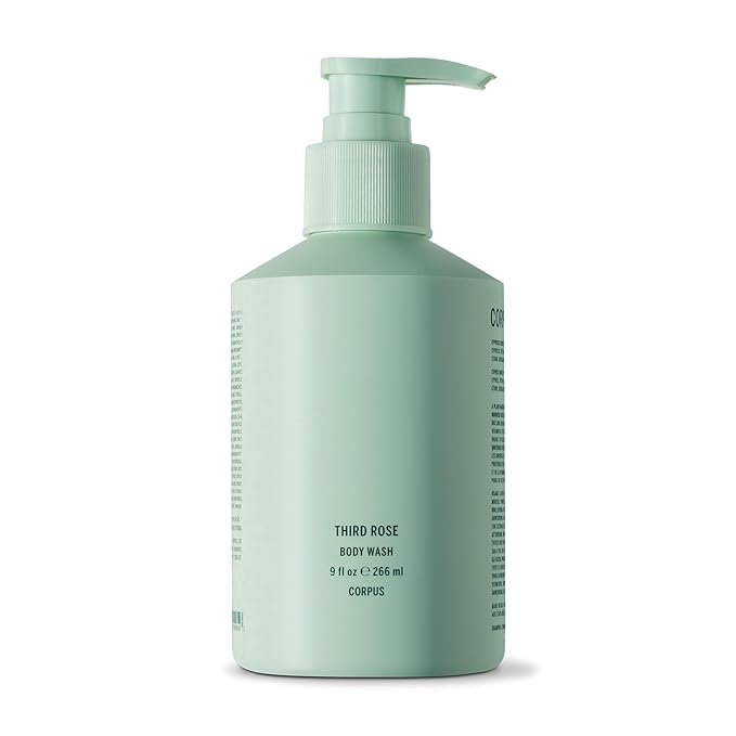 Corpus - Third Rose Body Wash | Moisturizing Plant-Based Cleanser for Women &amp Men Skincare-Grade Oils &amp Botanical Extracts | Sulfate-Free No Synthetic Fragrance or Parabens (266 ml/ 9 fl oz)