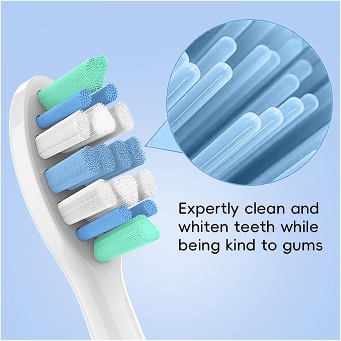 12/20pcs Replacement Toothbrush Heads Compatible for Sonicare 4100 6500 6100 7500 5300 1100 Soft Brush Head(20 Pcs)