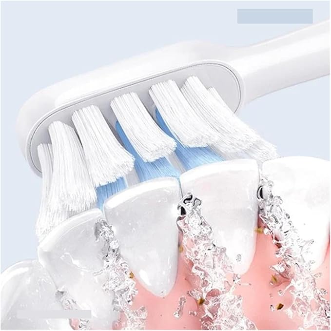 T301/T302 Sonic Smart Electric Toothbrush Heads Tooth Brush Replacement Head Tool Compatible for T301 T302 Soft(Black)