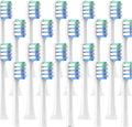 20/50PCS Compatible for Replacement C1 Sensitive Clean Whitening Brush Soft Bristle Sonic Electric Toothbrush Nozzles(20Clean)