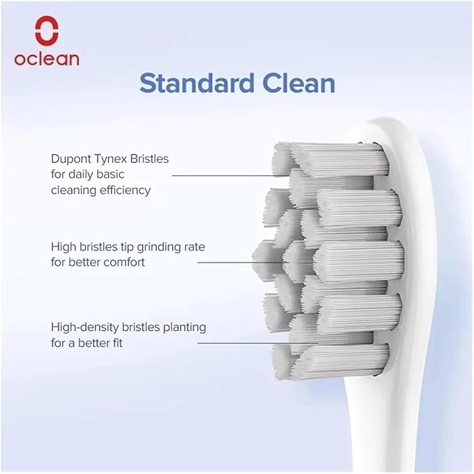 Compatible for Oclean Original Electric Toothbrush Brush Heads for X Pro Elite Flow Z1 X10 E1 Air 2 All Series Smart Accessories(Oclean P1C10 2PCS)