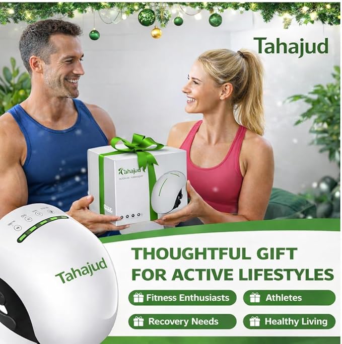 Heated | Massager for Pain Relief | Electric Knee | Therapy Device with Heat | Vibration &amp Adjustable Straps | Knee Pain Relief Massager for Arthritis | Joint Pain | Muscle Recovery