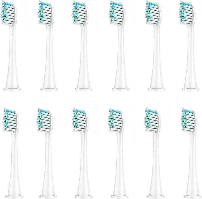 Compatible for Philips Sonicare 8Pcs Replacement Brush Heads - DiamondClean HX3/HX6/HX9 Series HX6064(12Pcs White)