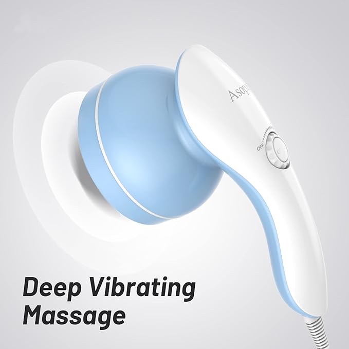 Cellulite Massager Hand Held Deep Tissue Massager for Muscles Back Shoulder Neck Leg CalfFoot Electric Percussion Body Massage Machine
