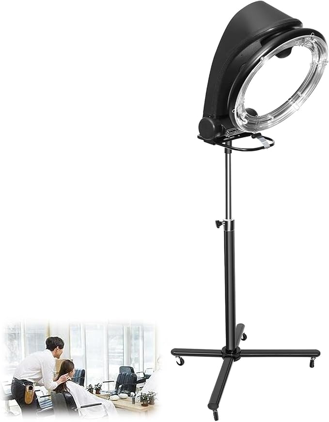 Infrared Hair Color ProcessorProfessional Hair Color Processor 360° Surround Function Digital Screen Multi-Function Panel with Wheels Suitable for Hair Salons and Homes