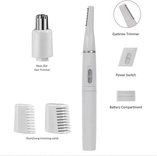 2-in-One Nose Trimmer Electric Eyebrow TrimmerEyebrow Trimmer Nose Hair Trimming Hair Removal Device