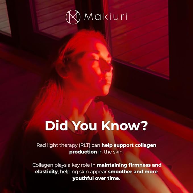 Makiuri Red Light Therapy Panel for Full Body | 630 nm 660nm 810nm 830nm 850nm | Clinical Grade Red &amp Near-Infrared LED Light Therapy (5 Wavelengths) | High Irradiance | Neptune (White 300 LED