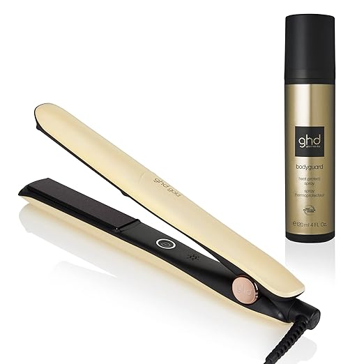 ghd Gold Styler ― 1 Flat Iron Hair Straightener Professional Ceramic Hair Straightening Styling Tool for Stronger Hair &amp More Color Protection