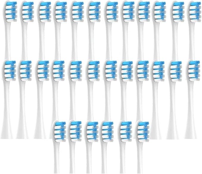 30/50PCS  Compatible for X/X PRO/ Z1/ F1/ One/Air 2 /SE Replacement Head Toothbrush Nozzles Soft(50Green)