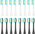 16pcs Replacement Brush Compatible for Oclean Sonic X/Pro/ Z1/ SE F1 One PW01/03/05/07/09 P5 Electric Toothbrush(16 White and Black)