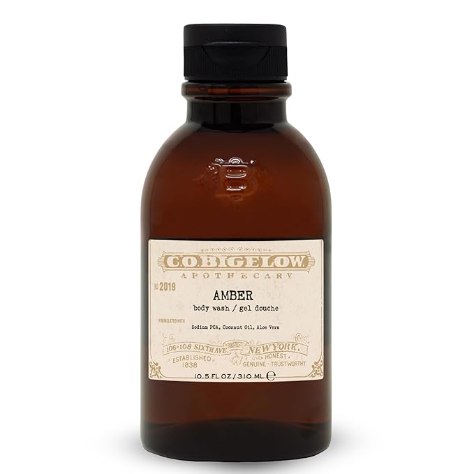 C.O. Bigelow Iconic Collection Amber Body Wash Scented Shower Gel with Coconut Oil and Aloe Vera 10.5 fl oz