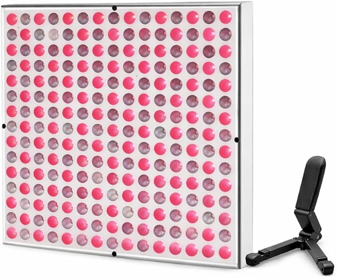 Red Light Therapy for Face &amp Body120‑LED Red/Infrared Healing Lamp for Skin Pain Relief Muscle Recovery Yoga &amp Workout Support