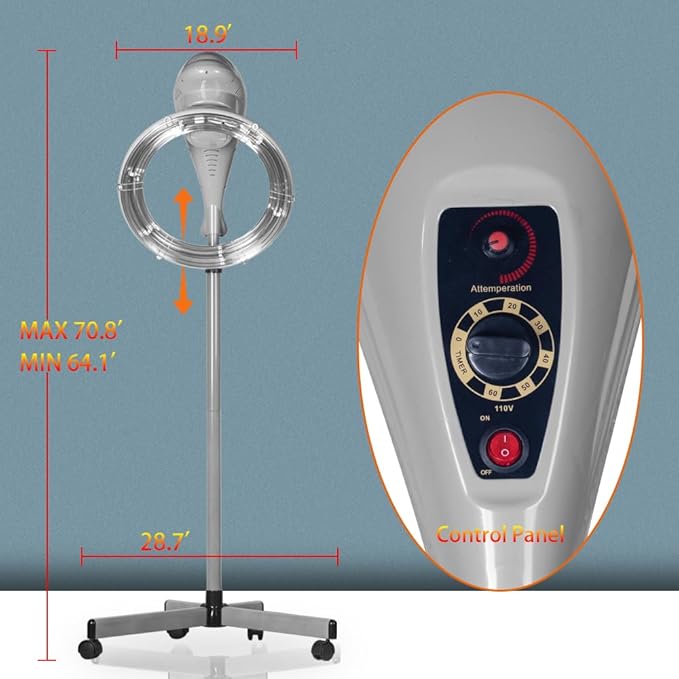 AceFox Stand Hair Dryer Orbiting Rotating Hair Processor Hair Dryer Accelerator Perm Styling