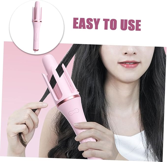 VICASKY 4pcs Automatic Cordless Hair Curler Easy Curling for Women Fast Heating Uniform Temperature for Hair Styling for Home and Travel Use