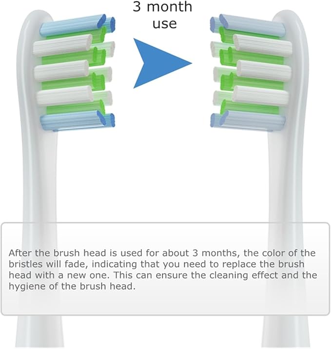 15PCS Replacement Brush Heads Electric ToothbrushCompatible for Oclean Spark Flow X Pro Elite(White)