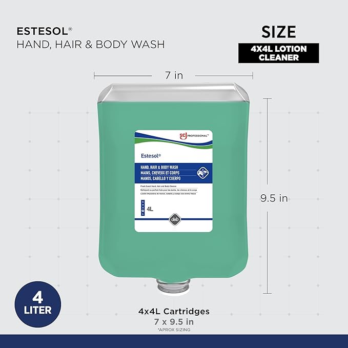 ESTESOL HAND HAIR &amp BODY WASH 4 LITER 4 PACK