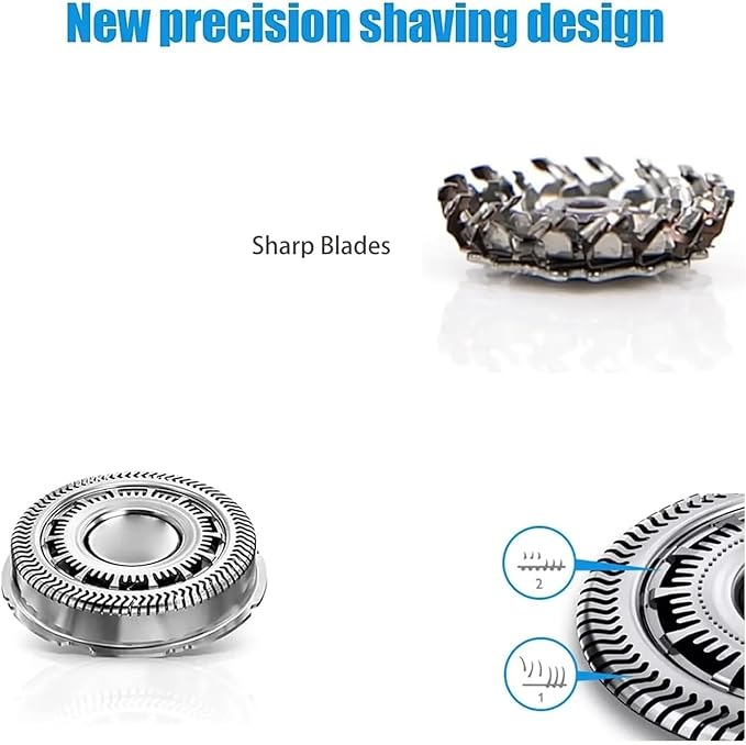 Electric Shaver Replacement Blade SH70 Compatible for Norelco Series 7000 Series S7310 S7350 S7780 S7510 S7720 S7010 S7310 S7780 S7510 S7720 Shaver Parts(6 Pack)