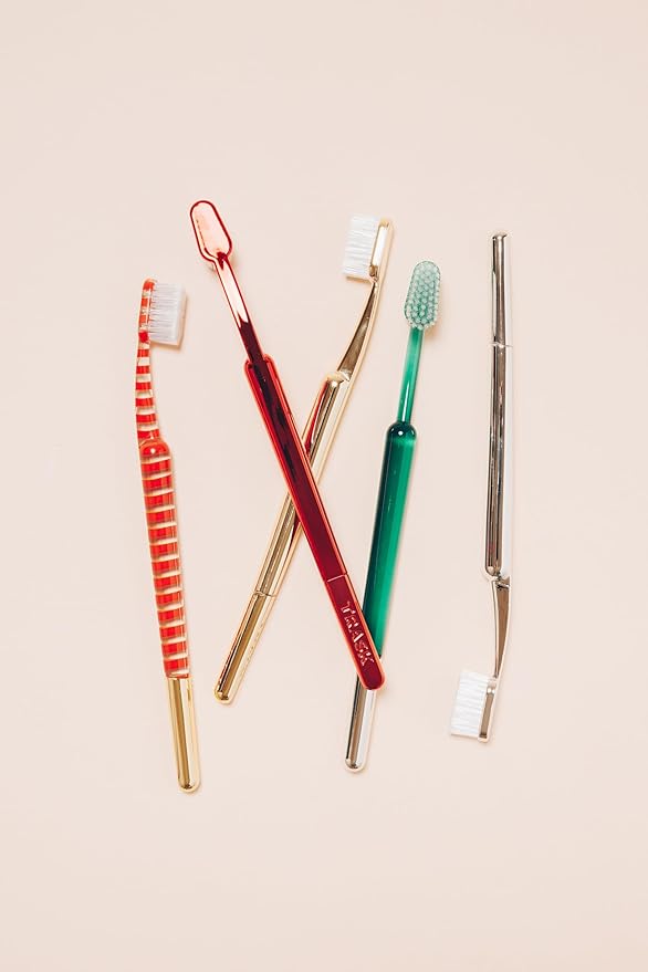 TRASK The Better Brush - Luxury Soft Bristle Dentist Designed Manual Toothbrush for Adults Verde