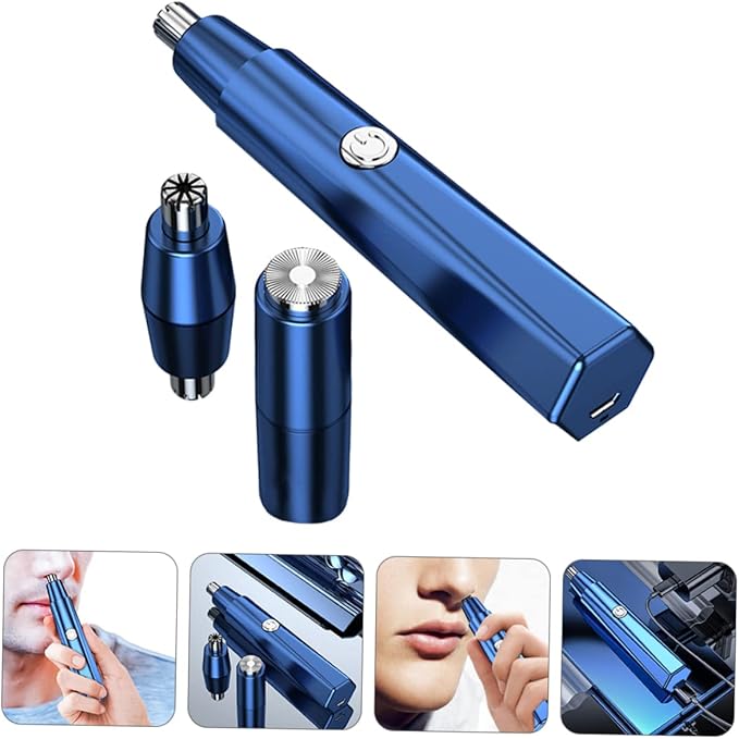 FRCOLOR 3 Sets Electric Facial Hair Remover Ear Hair Trimmer Beard Razor Compact Design for Easy Grooming for Nose Ears Brows