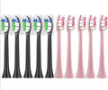 10PCS Brush Heads Compatible for Philips H X3/6/8/9 Series Toothbrush Vacuum Packaged Replacement Toothbrushes(5 Black-5 Pink)