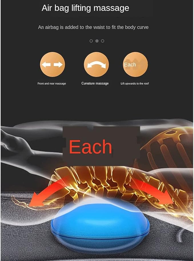 Full Body Electric Massage Matwith Vibration Motors Heating PadBody Massager Cushion for NeckShoulderWaist and Backshiatsu Massage Mattress Relieve Pain