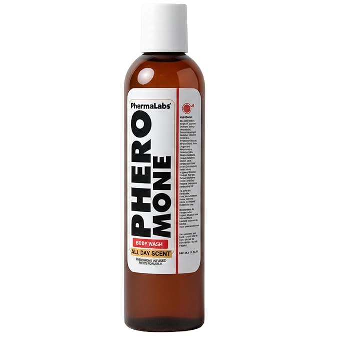 Pheromone Infused Men’s Body Wash – All Day Scent Formula – Confidence Driven Fragrance Cleanser – 10oz