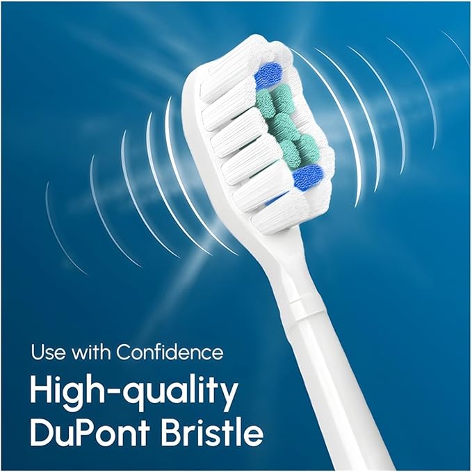 Compatible for Replacement Toothbrush Heads Compatible with Philips Sonicare Electric Brush Head 1100 2100 4100 5100 5300 6100 7500(Black-4 Pcs)
