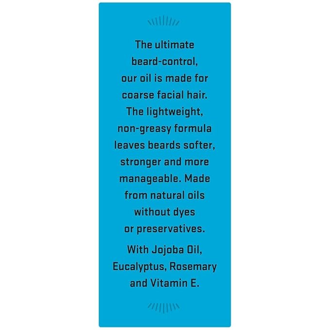 Just for Men The Best Beard Oil Ever Supports Growth Made with Vitamin E Eucalyptus Rosemary and Jojoba Oil Smoothes and Softens without clogging pores Light &amp Nongreasy 1 Fl Oz