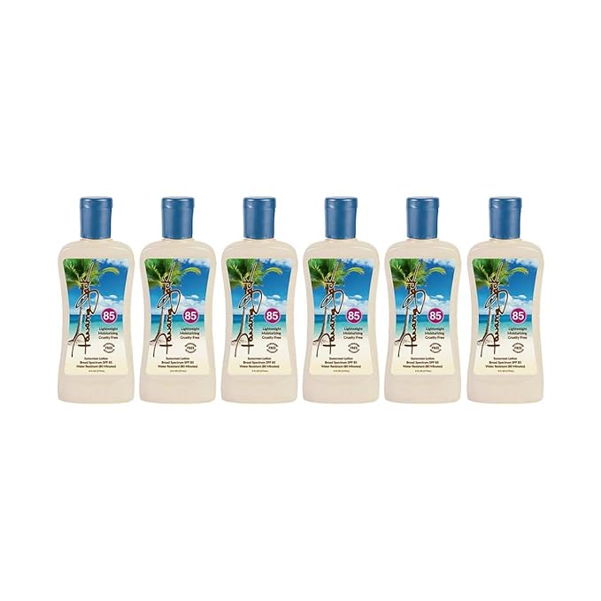 Panama Jack Sunscreen Suntan Lotion - SPF 85 Broad Spectrum UVA/UVB Protection PABA Paraben Gluten &amp Cruelty Free 6 FL OZ (Pack of 2)