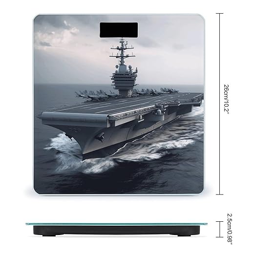 Aircraft Carrier Weight Scale for Body Weight Digital Bathroom Scale High Capacity Accurate Digital Weighing Scales and Easy-to-Read on Backlit LCD Display Scales