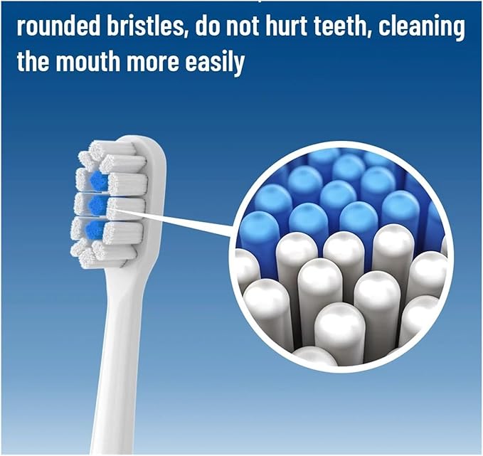 12PCS Replacement Brush HeadsCompatible for Xiaomi Mijia T301 T302 T501 /501CSonic Electric Toothbrush Head(T301-302-WH6BK6)