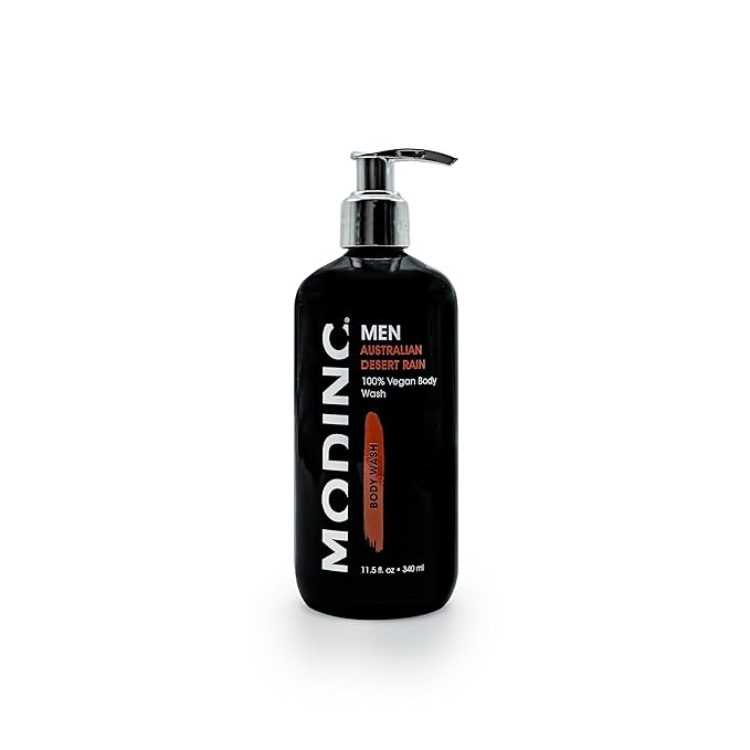 Modinc Luxury Australian Desert Rain Body Wash Hydration Blend Vegan Cruelty Free Pump 11.5 Ounces