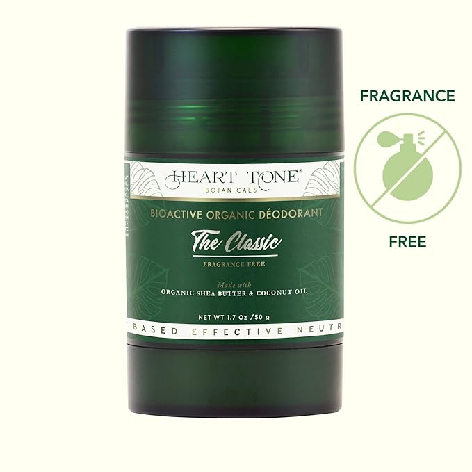 Natural Deodorant | Bioactive | Aluminum &amp Baking Soda Free | 24HR Protection | Men &amp Women | The Classic Scent - Fragrance Free