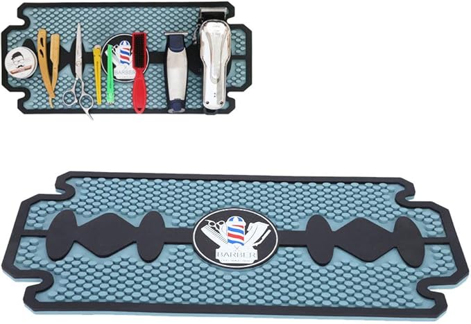 Heat- Styling Station Mat Silicone Mat Silicone Anti Slip Pad Hairdresser Tools Cushion Tool Barber Shop Use[1#]