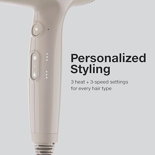 Paul Mitchell Dry Lightweight Professional Hair Dryer Multiple Heat + Speed Settings For Salon-Level Blowouts